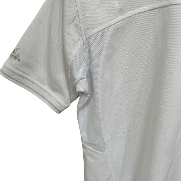 Adidas Women's Polo Shirt L White Short Sleeve Climacool Sports Top - Picture 9 of 9